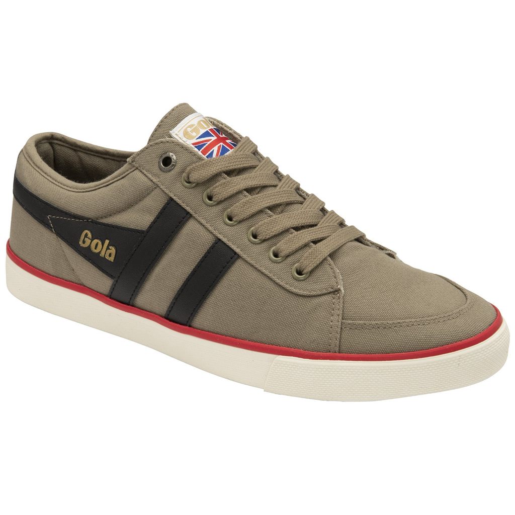 Gola Vegan Classics Comet Plimsoll Sneakers Zwart Dieprood Nederland | 482-THIMVU