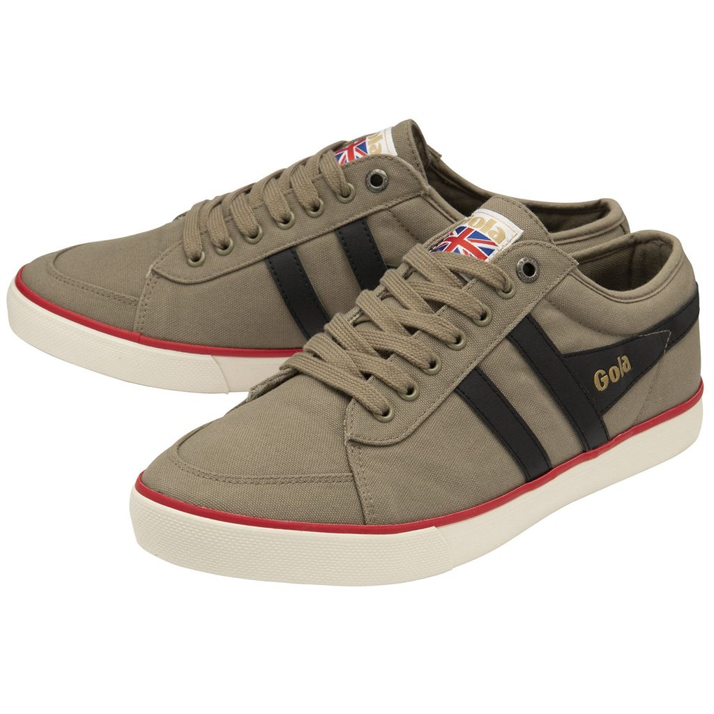 Gola Vegan Classics Comet Plimsoll Sneakers Zwart Dieprood Nederland | 482-THIMVU