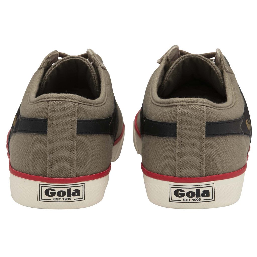 Gola Vegan Classics Comet Plimsoll Sneakers Zwart Dieprood Nederland | 482-THIMVU