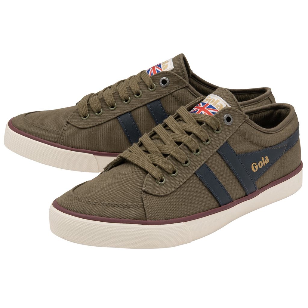 Gola Vegan Classics Comet Plimsoll Sneakers Khaki Donkerblauw Bordeaux Nederland | 903-HOYXKE