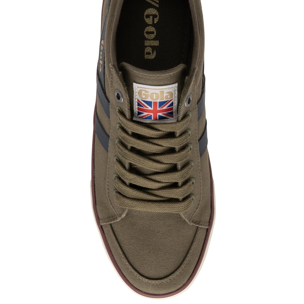 Gola Vegan Classics Comet Plimsoll Sneakers Khaki Donkerblauw Bordeaux Nederland | 903-HOYXKE