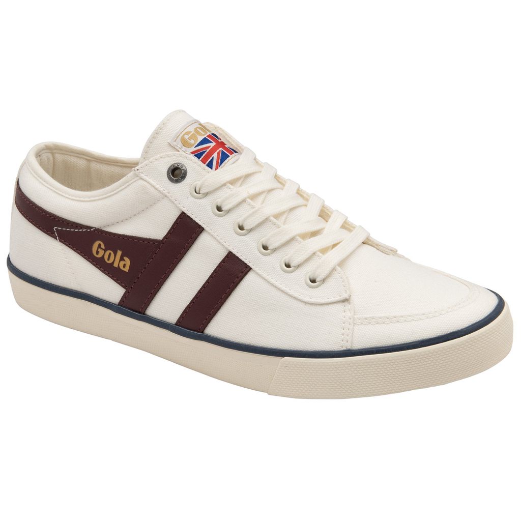Gola Vegan Classics Comet Plimsoll Sneakers Wit Bordeaux Donkerblauw Nederland | 907-UIBKOX