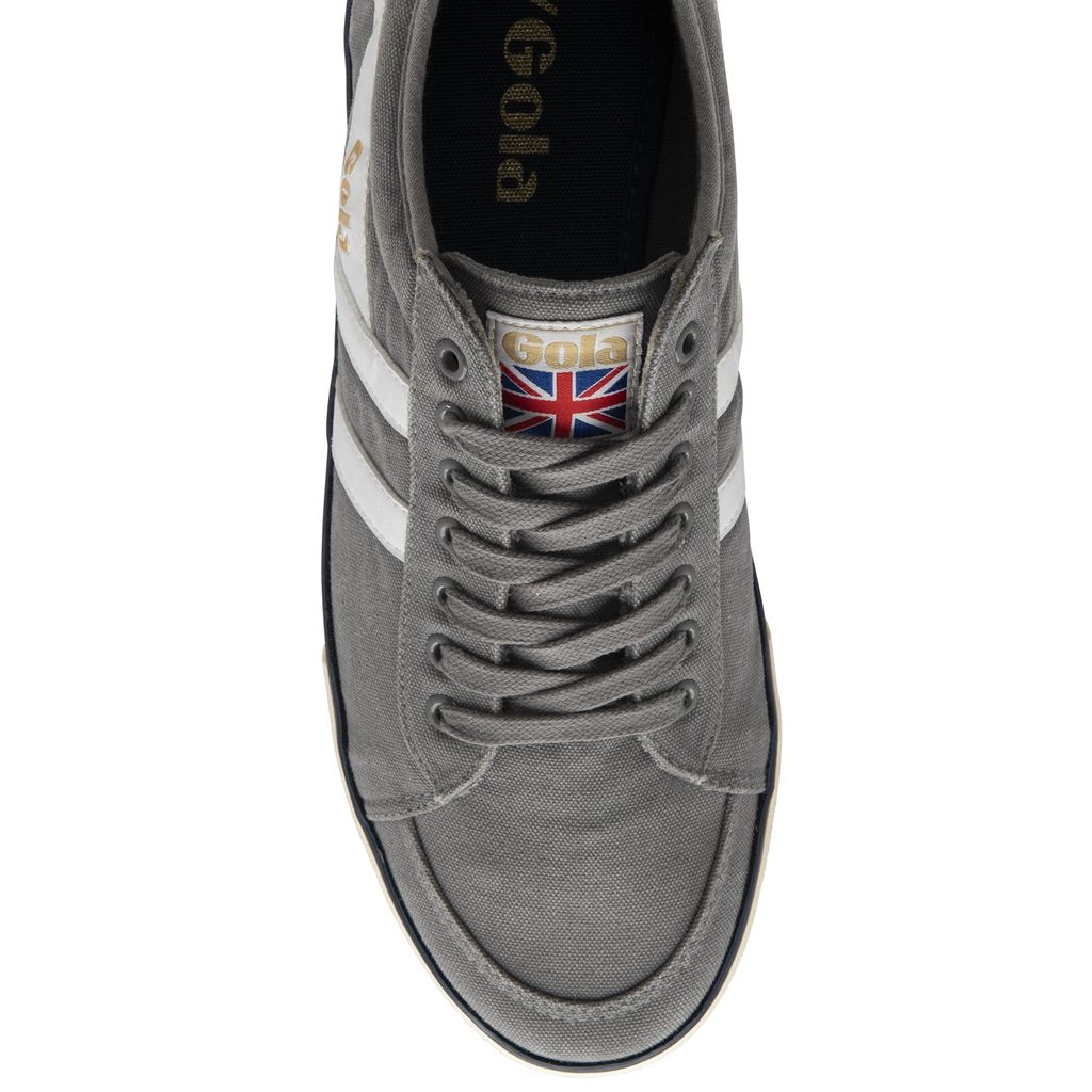 Gola Vegan Classics Comet Plimsoll Sneakers Wit Donkerblauw Nederland | 045-XESNJG