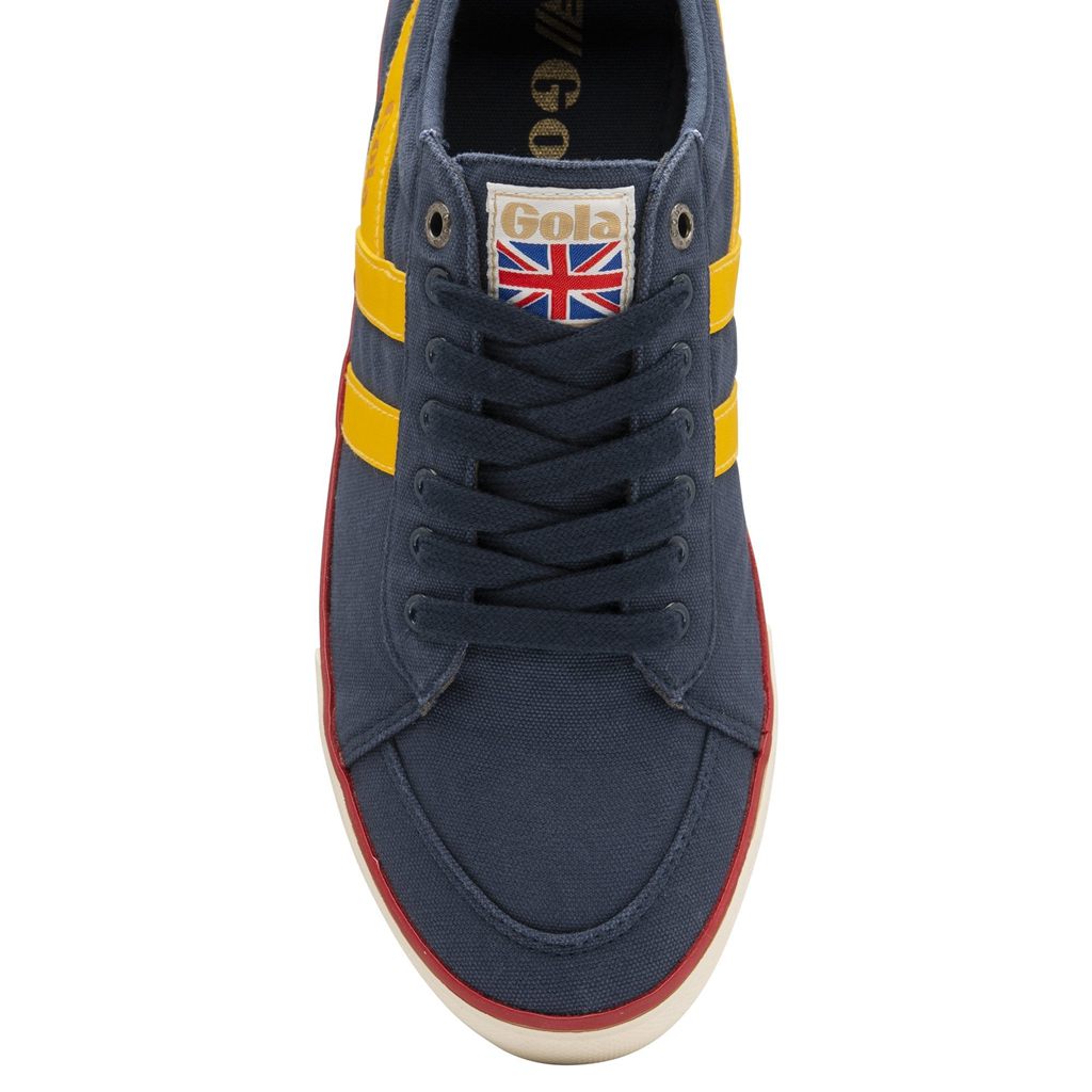 Gola Vegan Classics Comet Plimsoll Sneakers Donkerblauw Rood Nederland | 245-NBJFGA