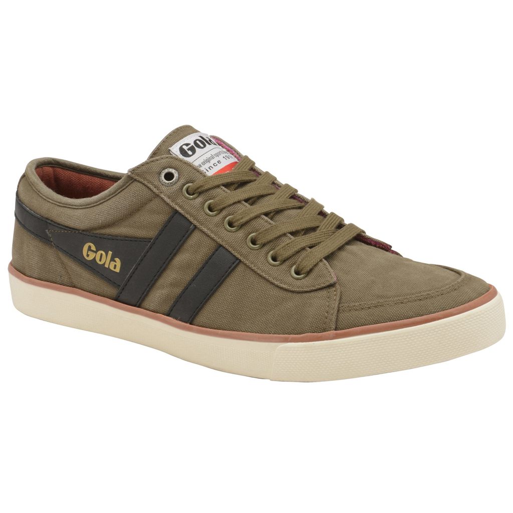 Gola Vegan Classics Comet Plimsoll Trainer Khaki Zwart Nederland | 516-XNDGVP