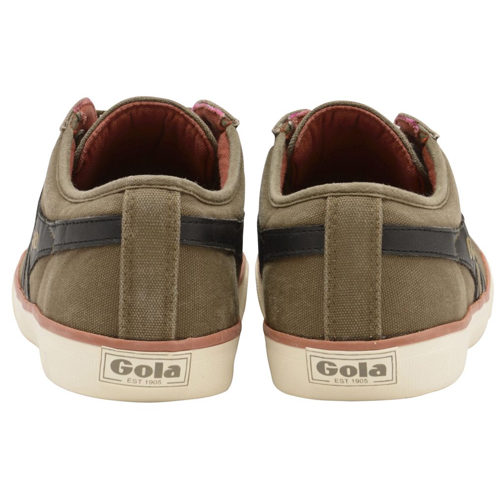 Gola Vegan Classics Comet Plimsoll Trainer Khaki Zwart Nederland | 516-XNDGVP