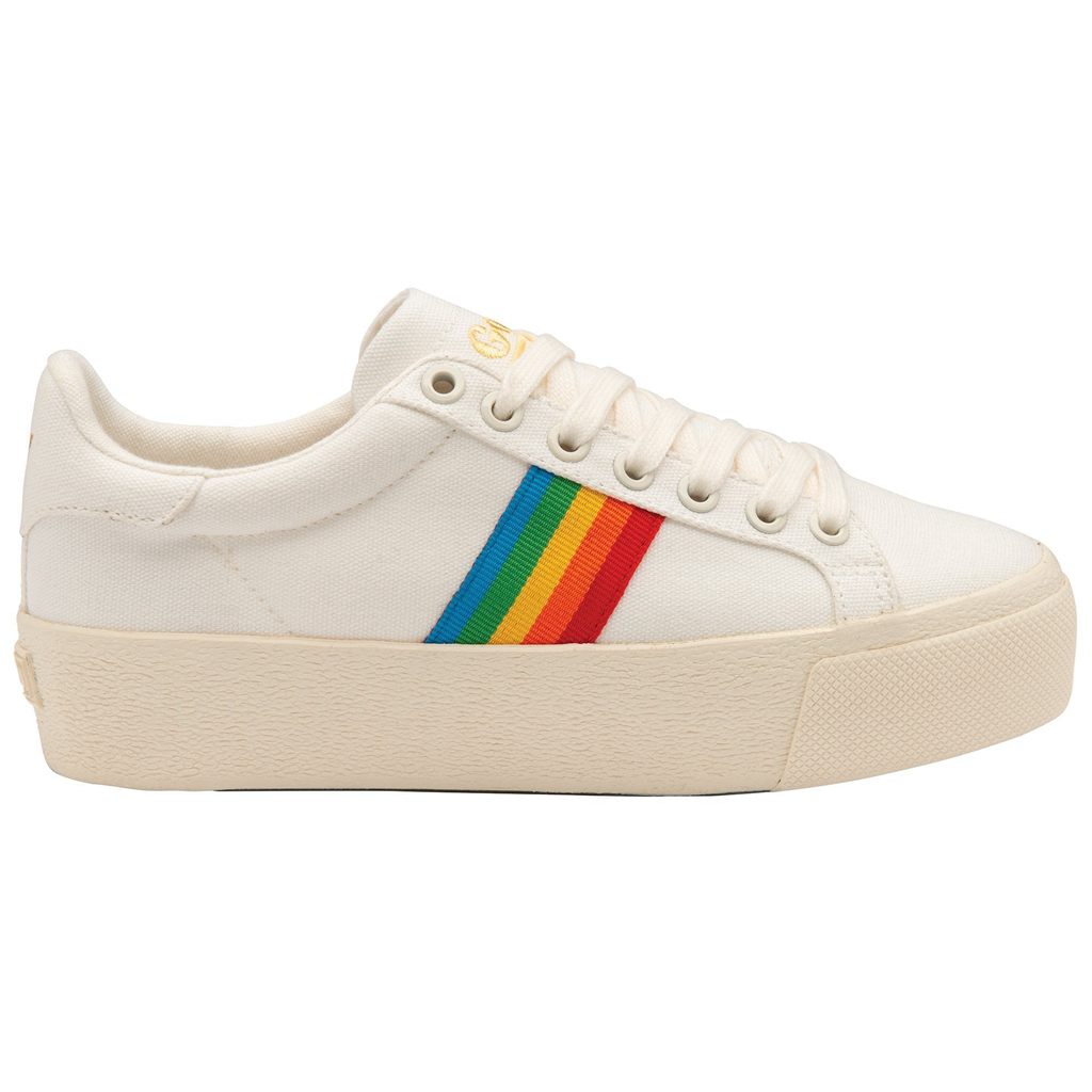 Gola Vegan Classics Orchid Platform Rainbow Shoes Wit Nederland | 965-PSWNJK