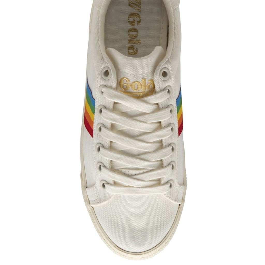 Gola Vegan Classics Orchid Platform Rainbow Shoes Wit Nederland | 965-PSWNJK