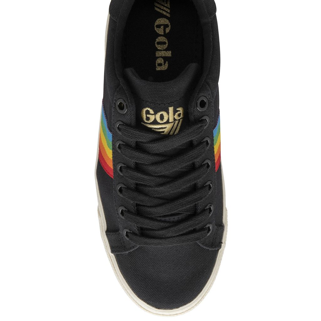 Gola Vegan Classics Orchid Platform Rainbow Shoes Zwart Nederland | 280-TAENLZ