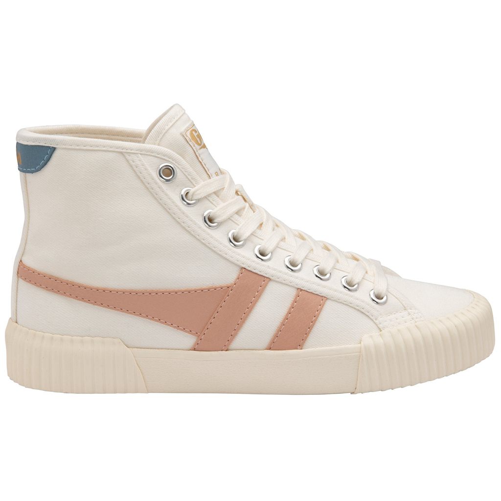 Gola Vegan Classics Rally High Plimsoll Sneakers Wit Roze Nederland | 078-JZWGLU