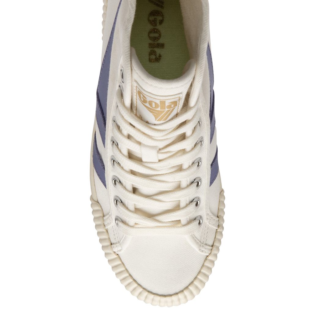 Gola Vegan Classics Rally High Plimsoll Sneakers Wit Lavendel Groen Nederland | 326-IVRFBY