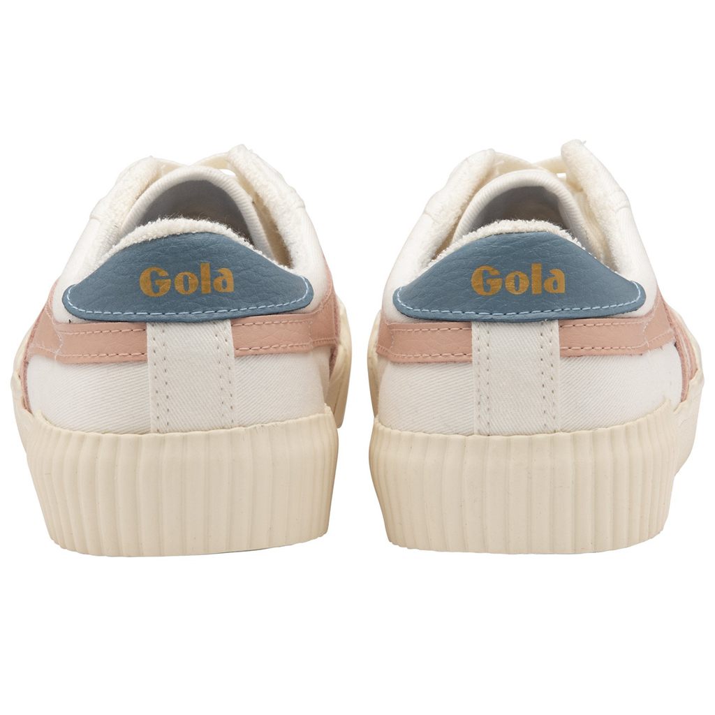 Gola Vegan Classics Rally Plimsoll Sneakers Wit Roze Nederland | 871-MEKITG
