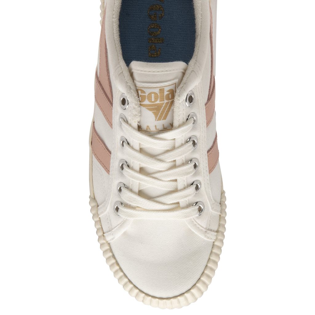 Gola Vegan Classics Rally Plimsoll Sneakers Wit Roze Nederland | 871-MEKITG