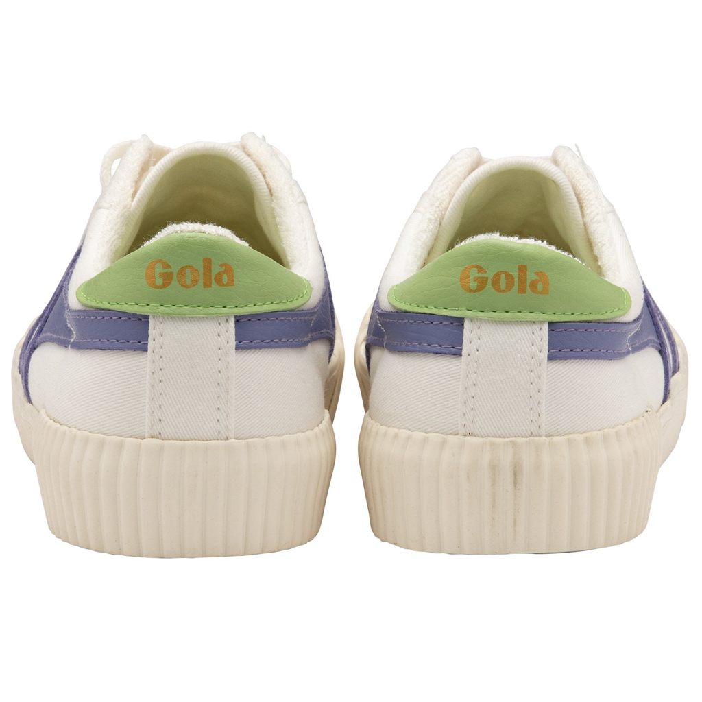 Gola Vegan Classics Rally Plimsoll Sneakers Wit Lavendel Groen Nederland | 098-QMBNJA