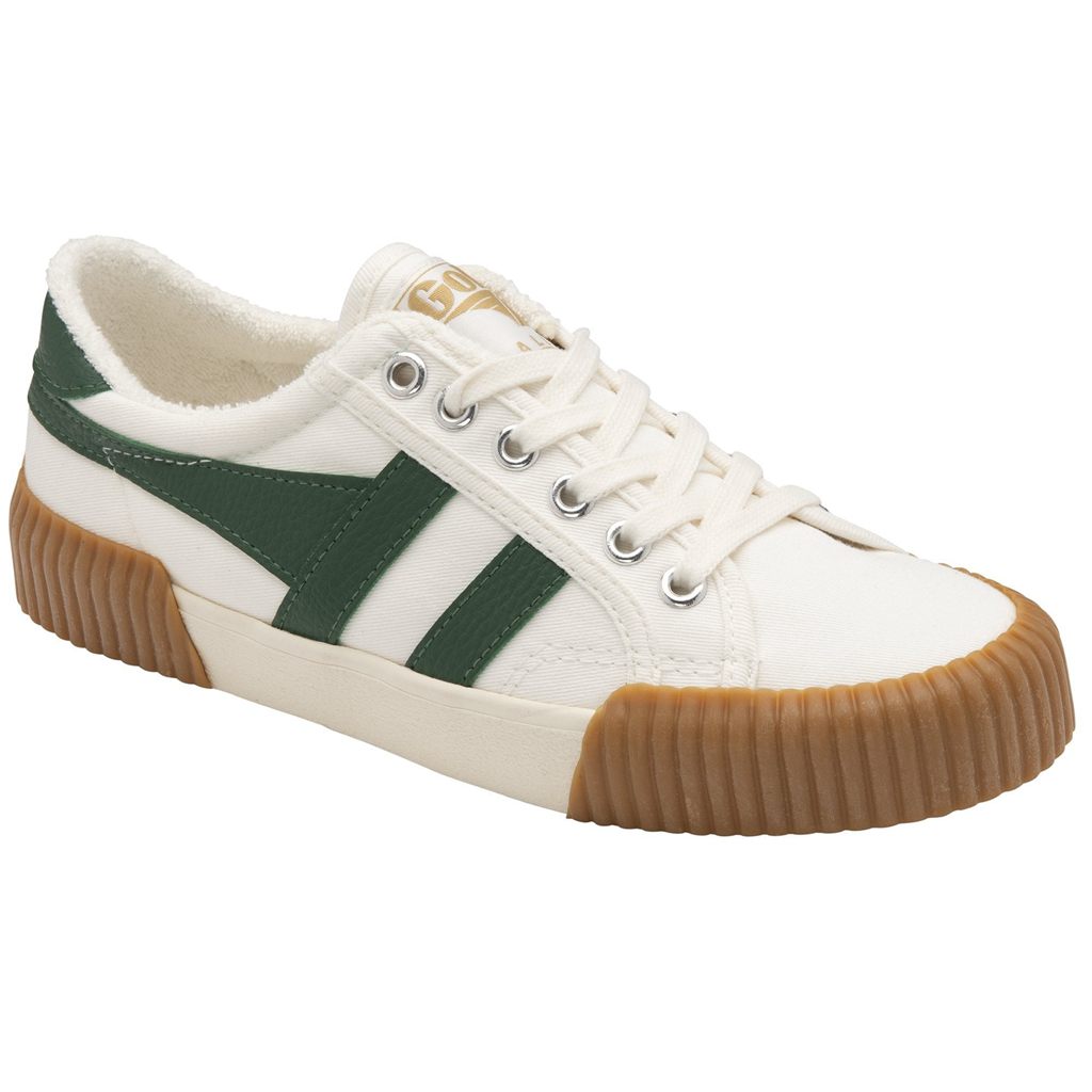 Gola Vegan Classics Rally Plimsoll Sneakers Wit Groen Nederland | 476-PZCREW