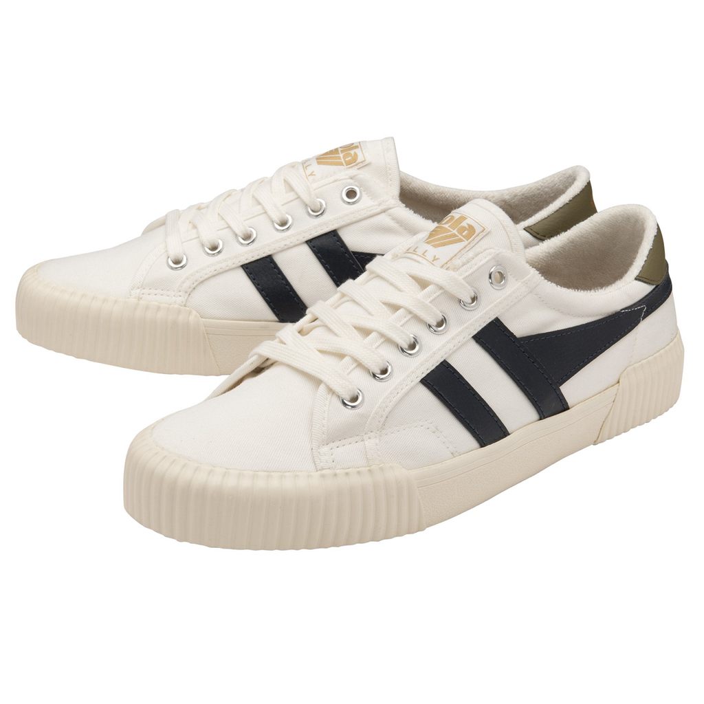 Gola Vegan Classics Rally Plimsoll Sneakers Wit Donkerblauw Khaki Nederland | 859-AGSQKN
