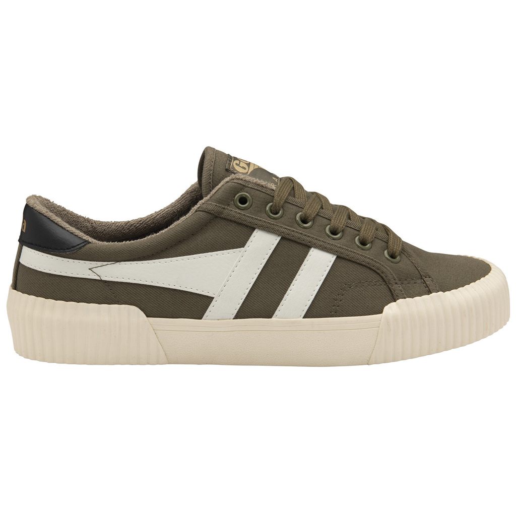 Gola Vegan Classics Rally Plimsoll Sneakers Khaki Wit Zwart Nederland | 632-QMRDSB