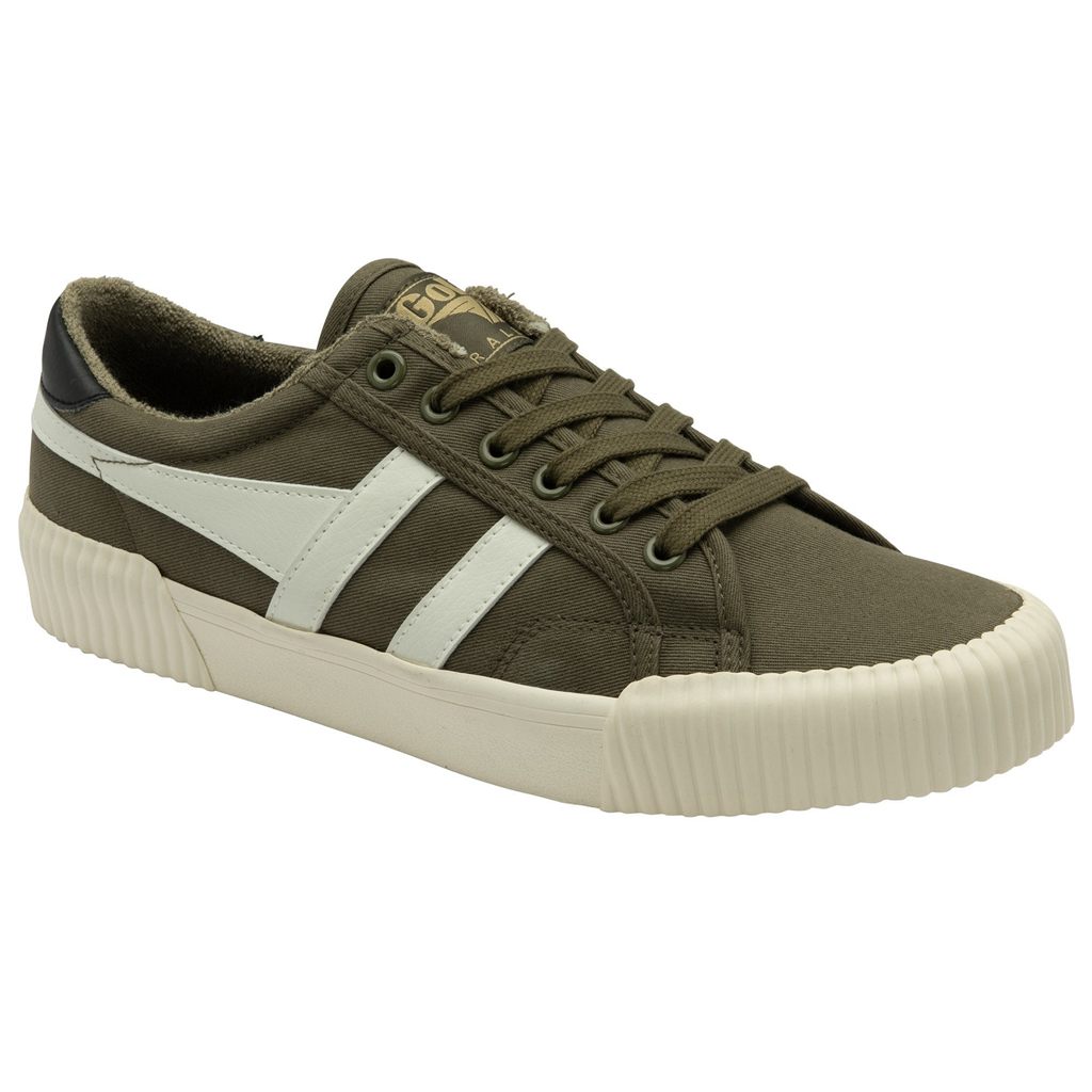 Gola Vegan Classics Rally Plimsoll Sneakers Khaki Wit Zwart Nederland | 632-QMRDSB