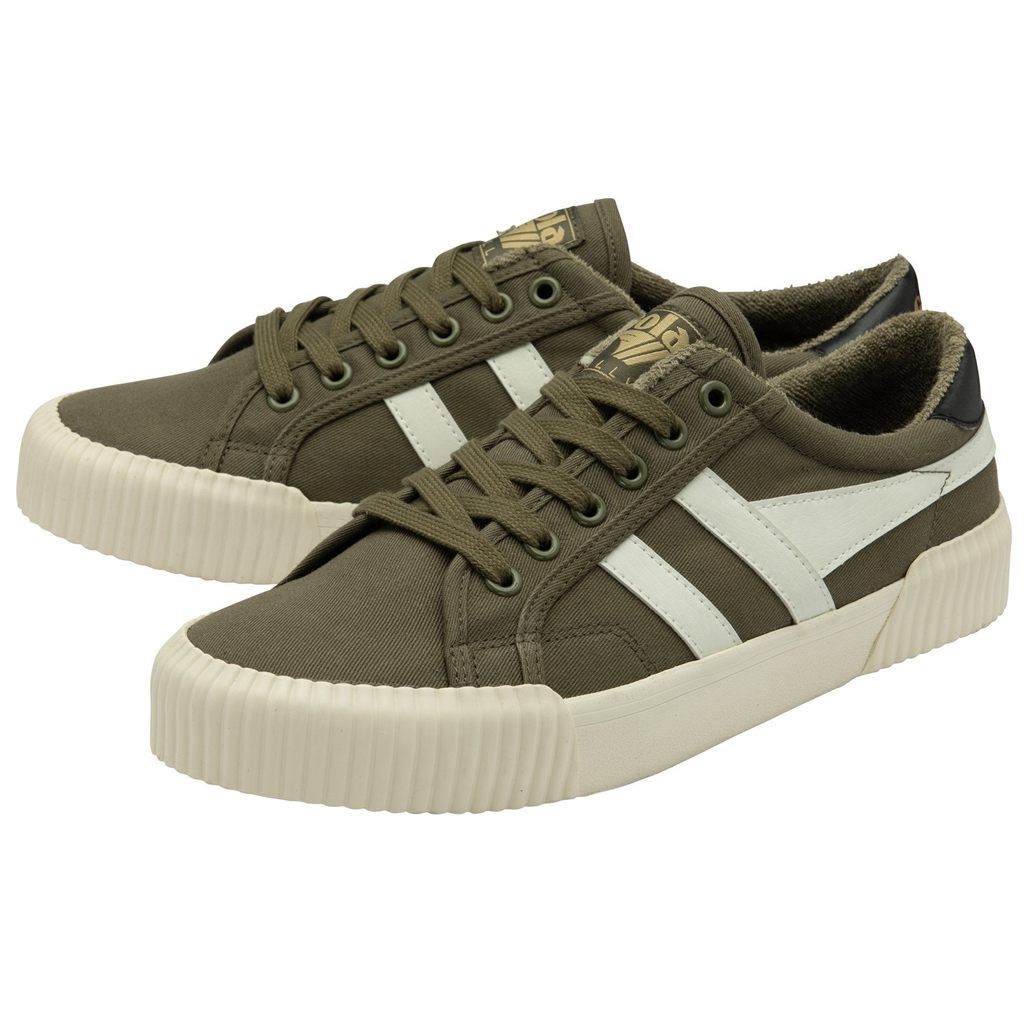 Gola Vegan Classics Rally Plimsoll Sneakers Khaki Wit Zwart Nederland | 632-QMRDSB