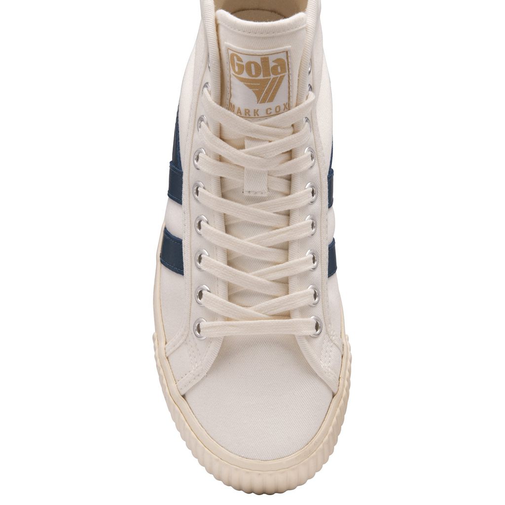 Gola Vegan Classics Tennis Mark Cox High Sneakers Wit Blauw Nederland | 378-FEDOKG