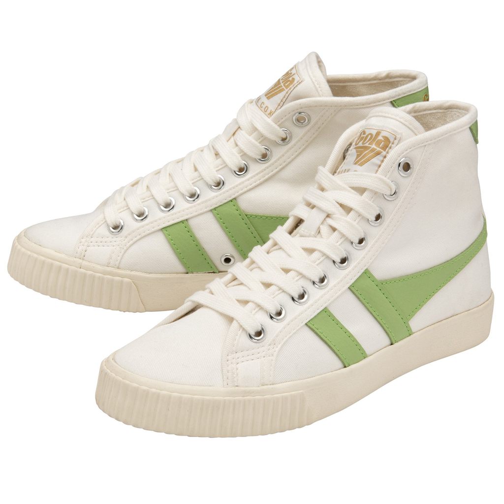 Gola Vegan Classics Tennis Mark Cox High Sneakers Wit Groen Nederland | 694-MUWVKA