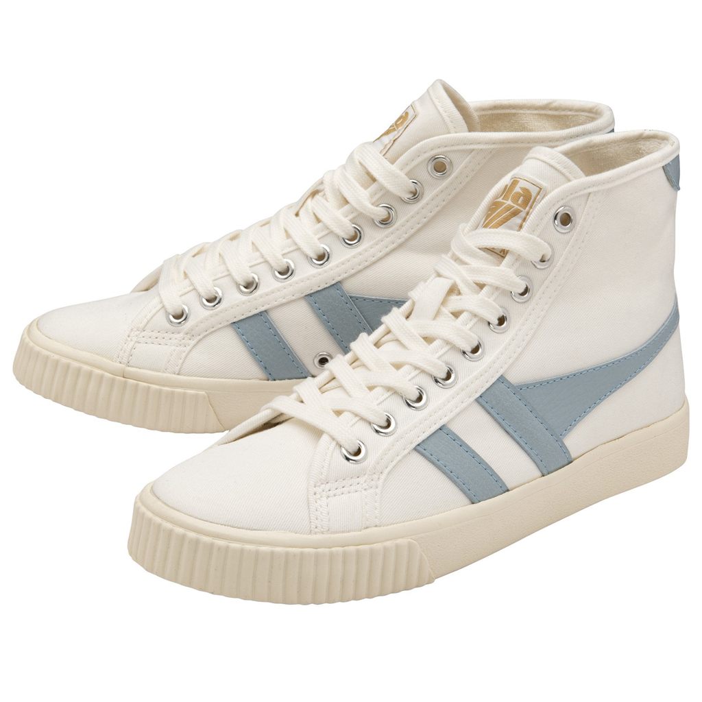Gola Vegan Classics Tennis Mark Cox High Sneakers Wit Blauw Nederland | 159-ALSZXW