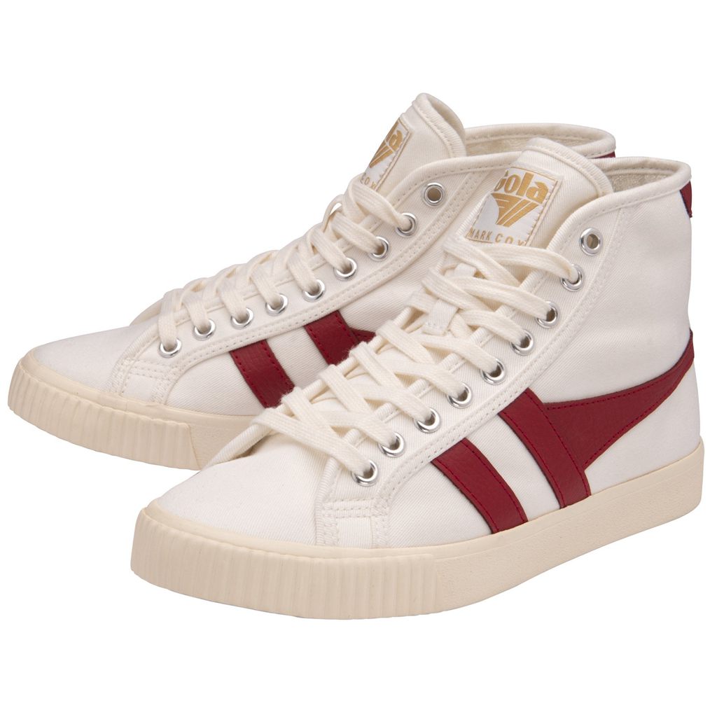 Gola Vegan Classics Tennis Mark Cox High Sneakers Wit Dieprood Nederland | 804-NWJORL