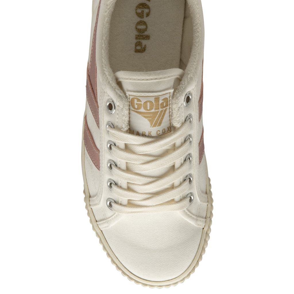 Gola Vegan Classics Tennis Mark Cox Sneakers Wit Roze Nederland | 873-WVYPZE