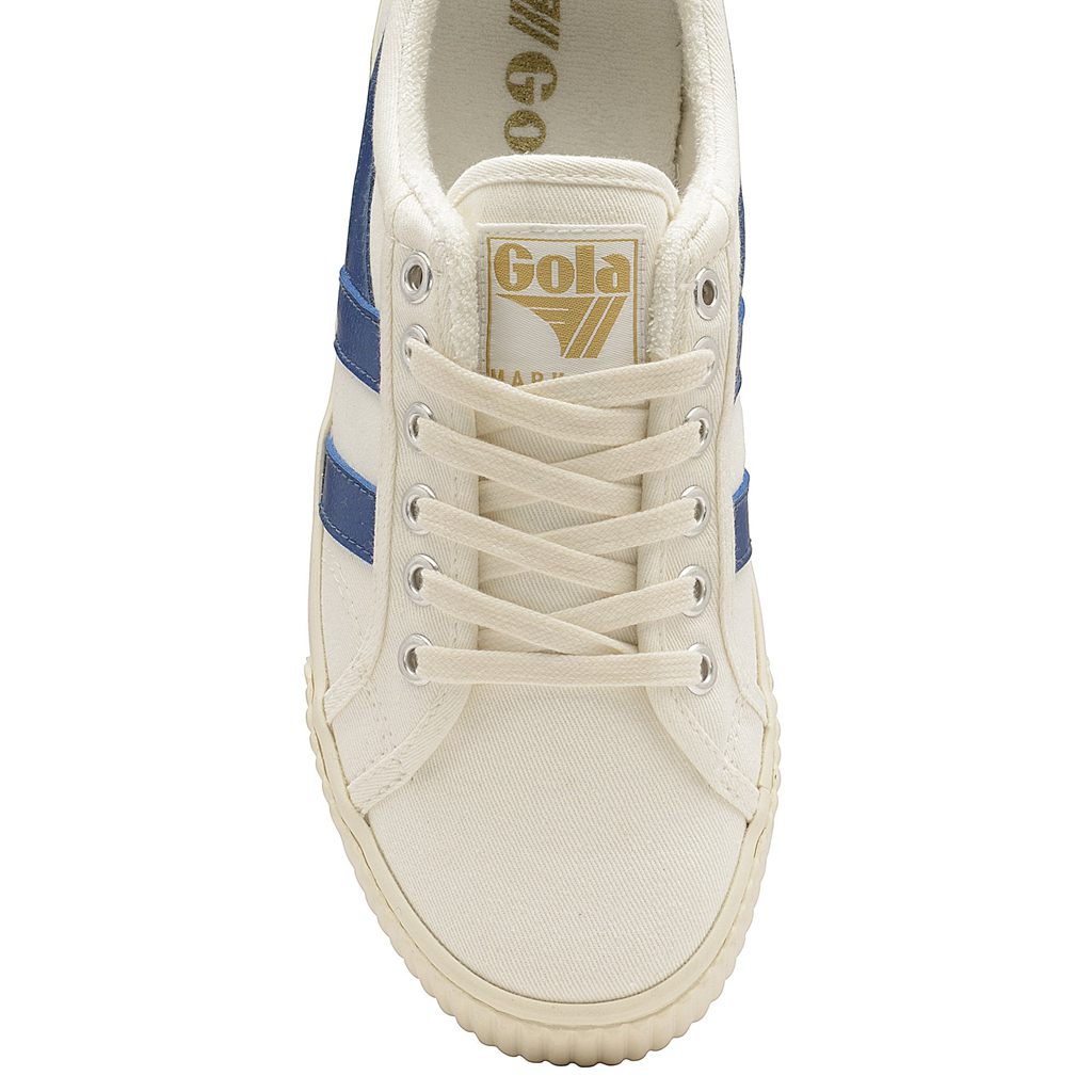 Gola Vegan Classics Tennis Mark Cox Sneakers Wit Blauw Nederland | 456-XCZFQB