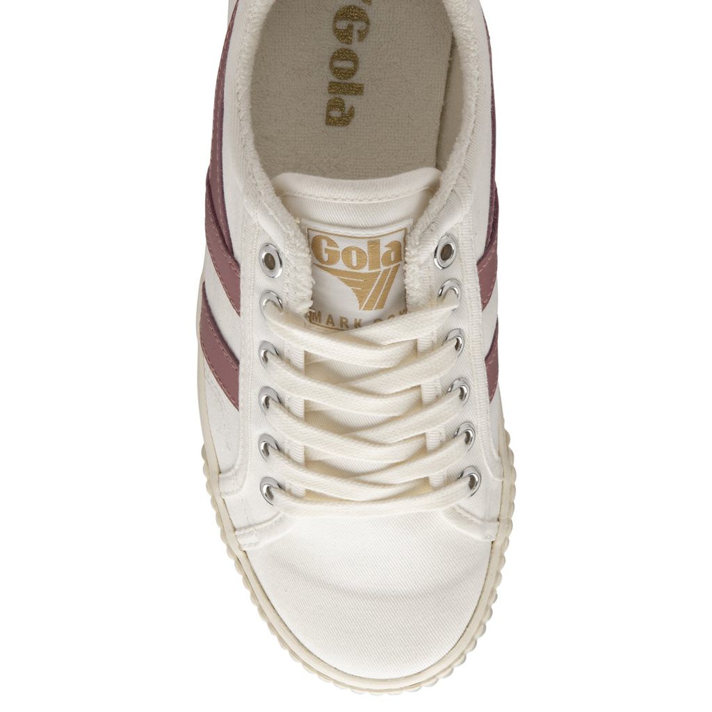 Gola Vegan Classics Tennis Mark Cox Sneakers Wit Roze Nederland | 634-ZCOFMG