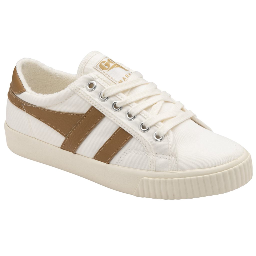 Gola Vegan Classics Tennis Mark Cox Sneakers Wit Bruin Nederland | 489-QUCALW